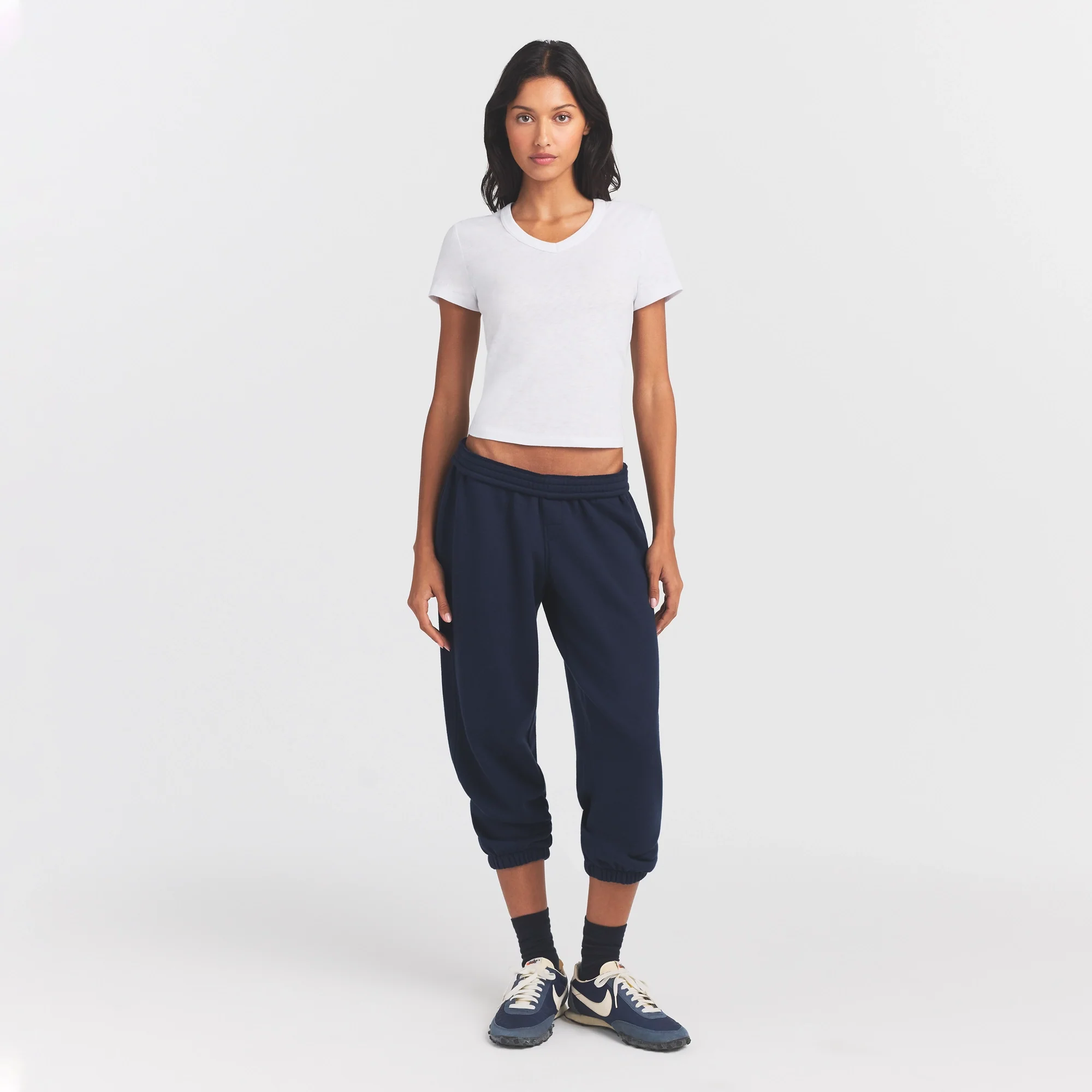 WORN IN JERSEY BABY V NECK TEE | SNOW - Image 2