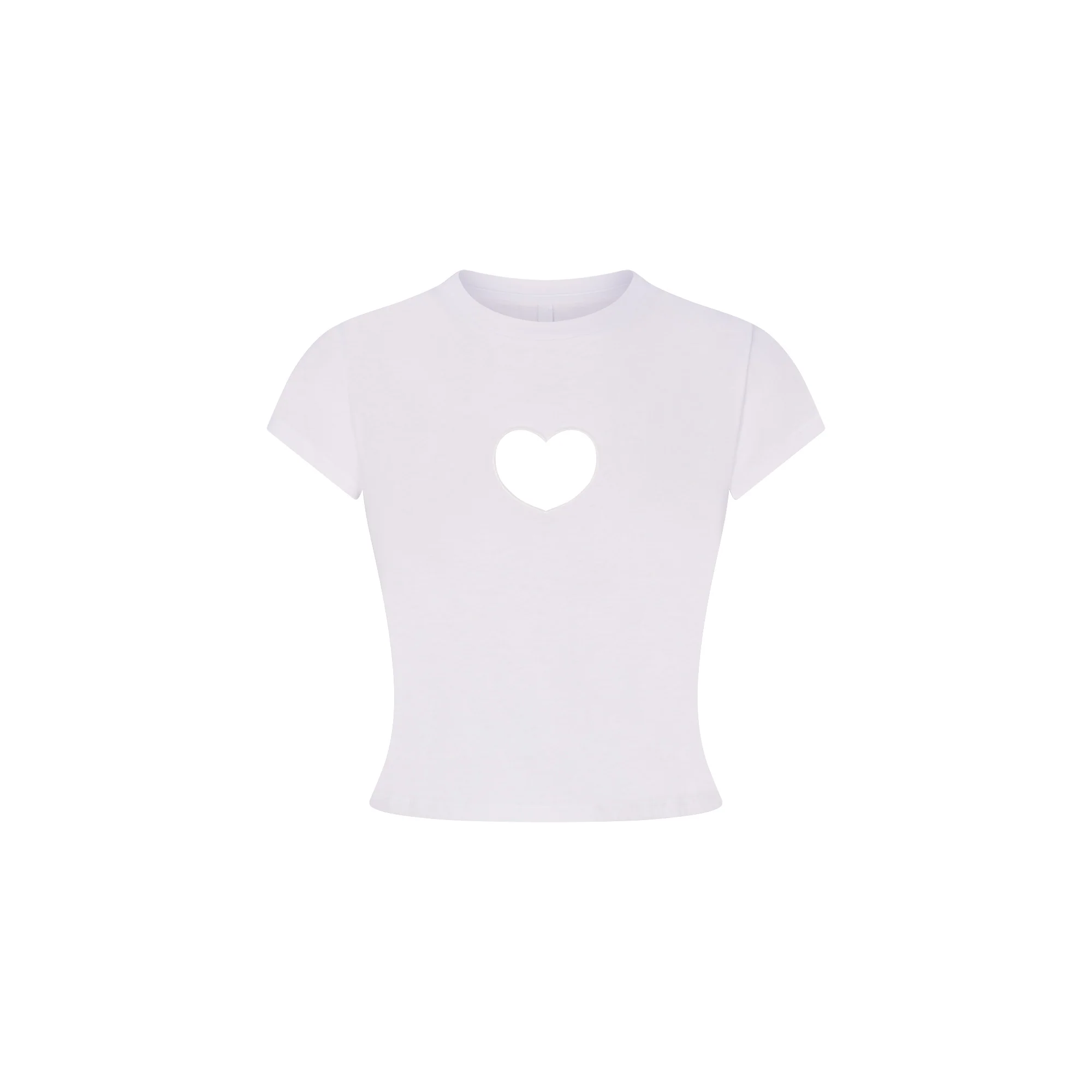 WORN IN JERSEY HEART BABY TEE | SNOW