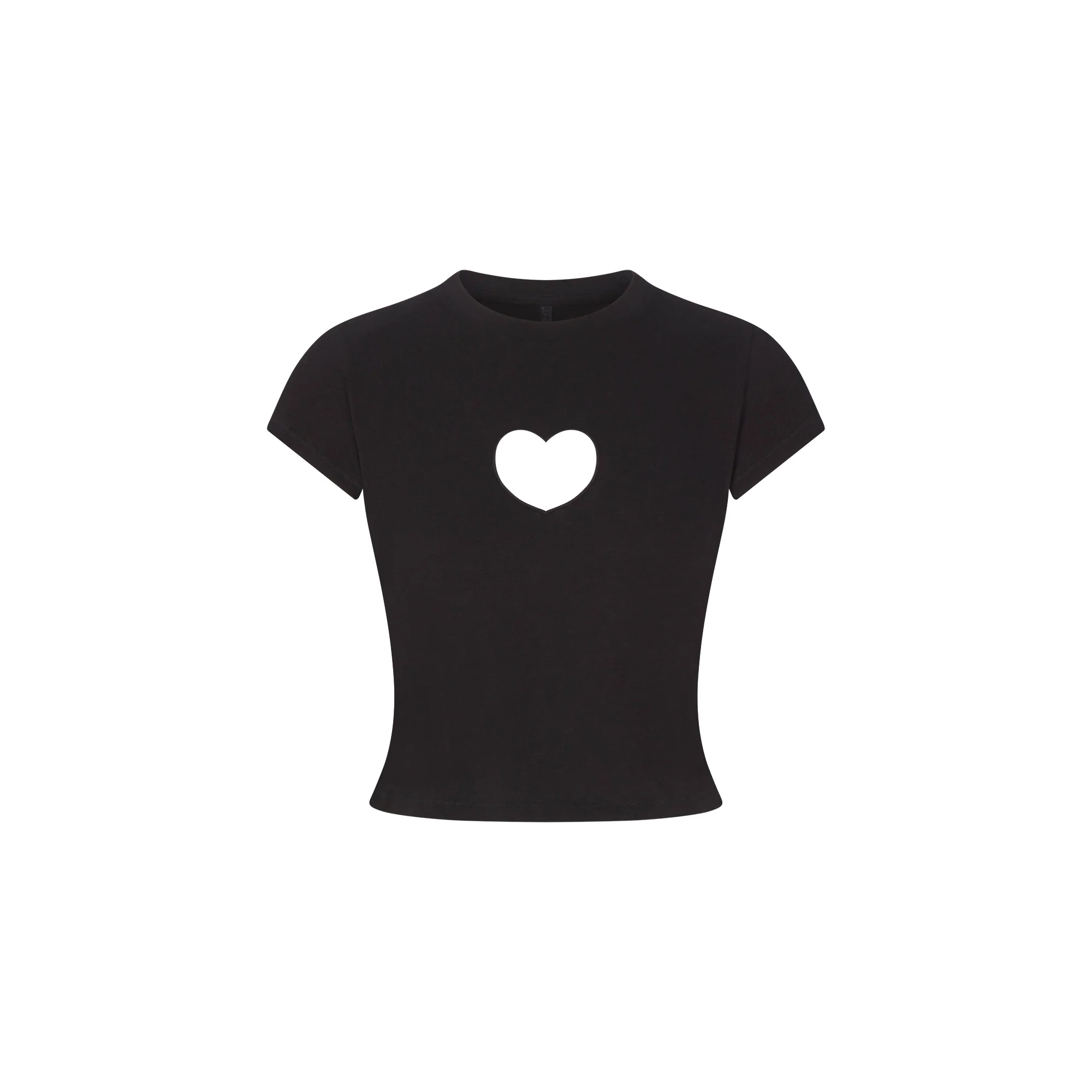 WORN IN JERSEY HEART BABY TEE | WASHED ONYX