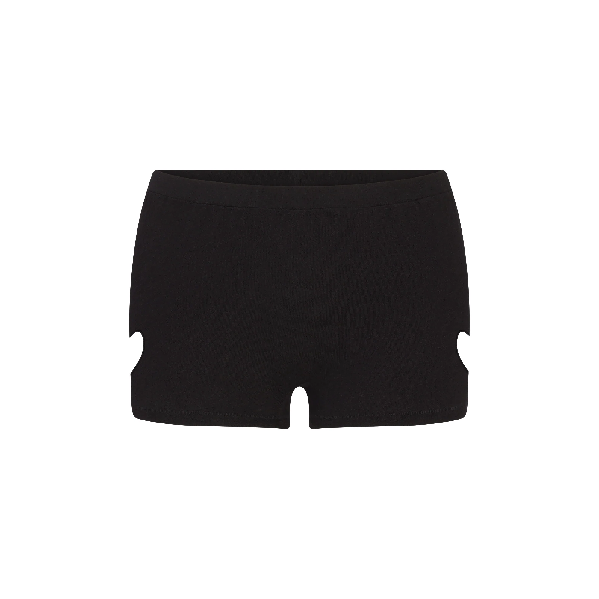 WORN IN JERSEY HEART MICRO SHORT | WASHED ONYX
