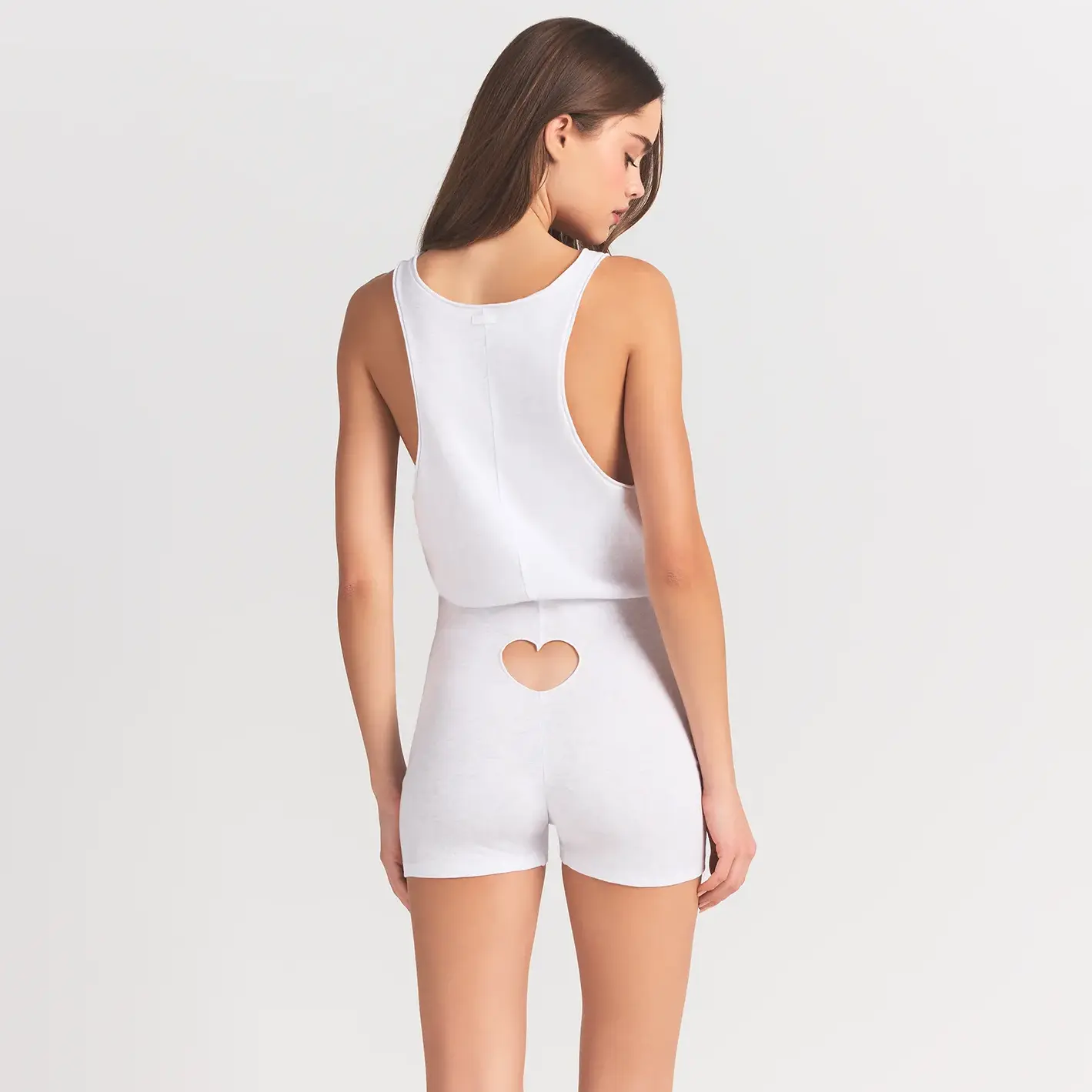 WORN IN JERSEY HEART ONESIE | SNOW - Image 3
