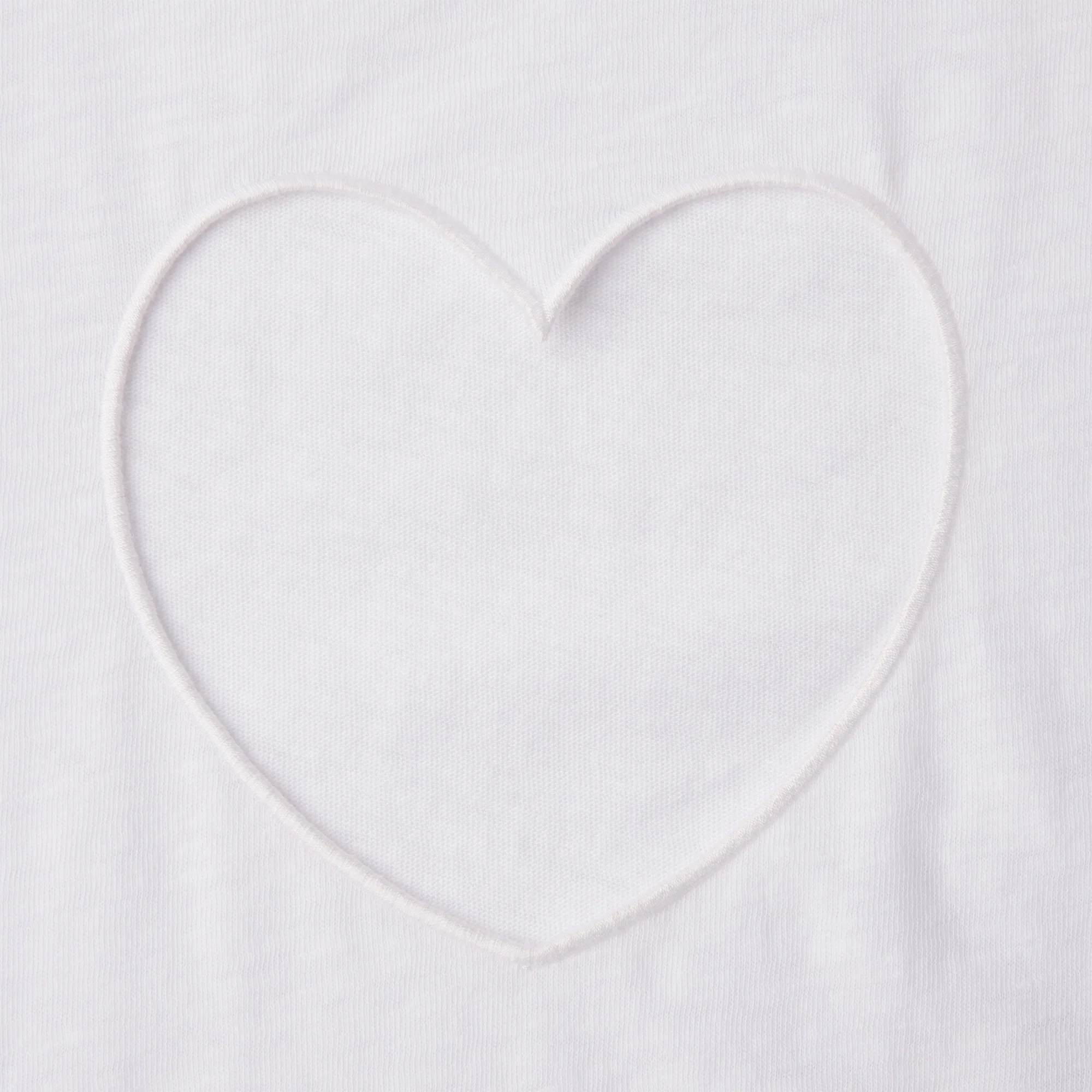 WORN IN JERSEY HEART ONESIE | SNOW - Image 6