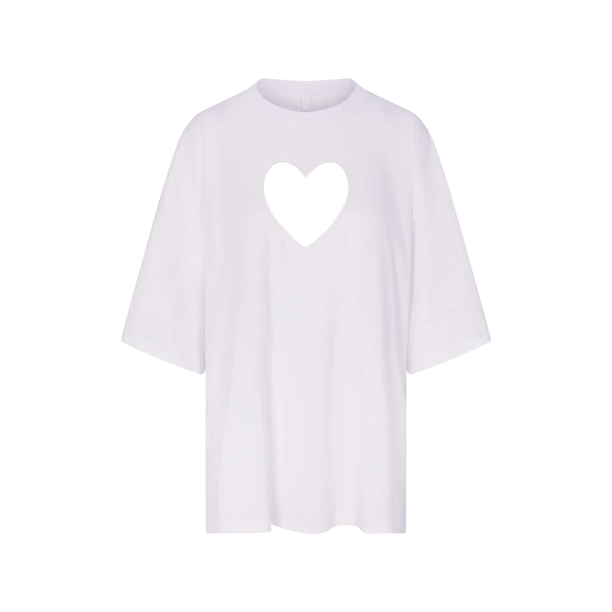 WORN IN JERSEY HEART OVERSIZED T-SHIRT | SNOW