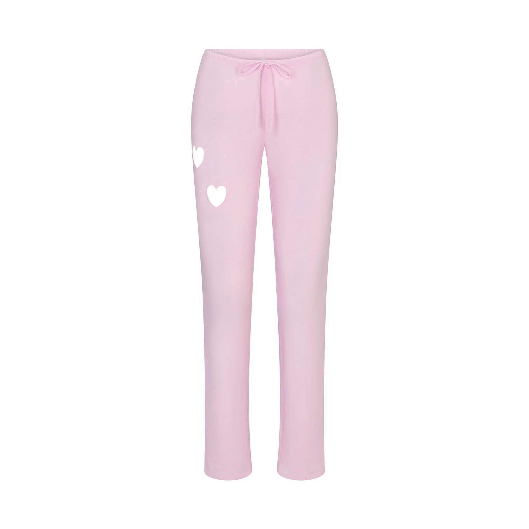 WORN IN JERSEY HEART STRAIGHT LEG PANT | BABY PINK