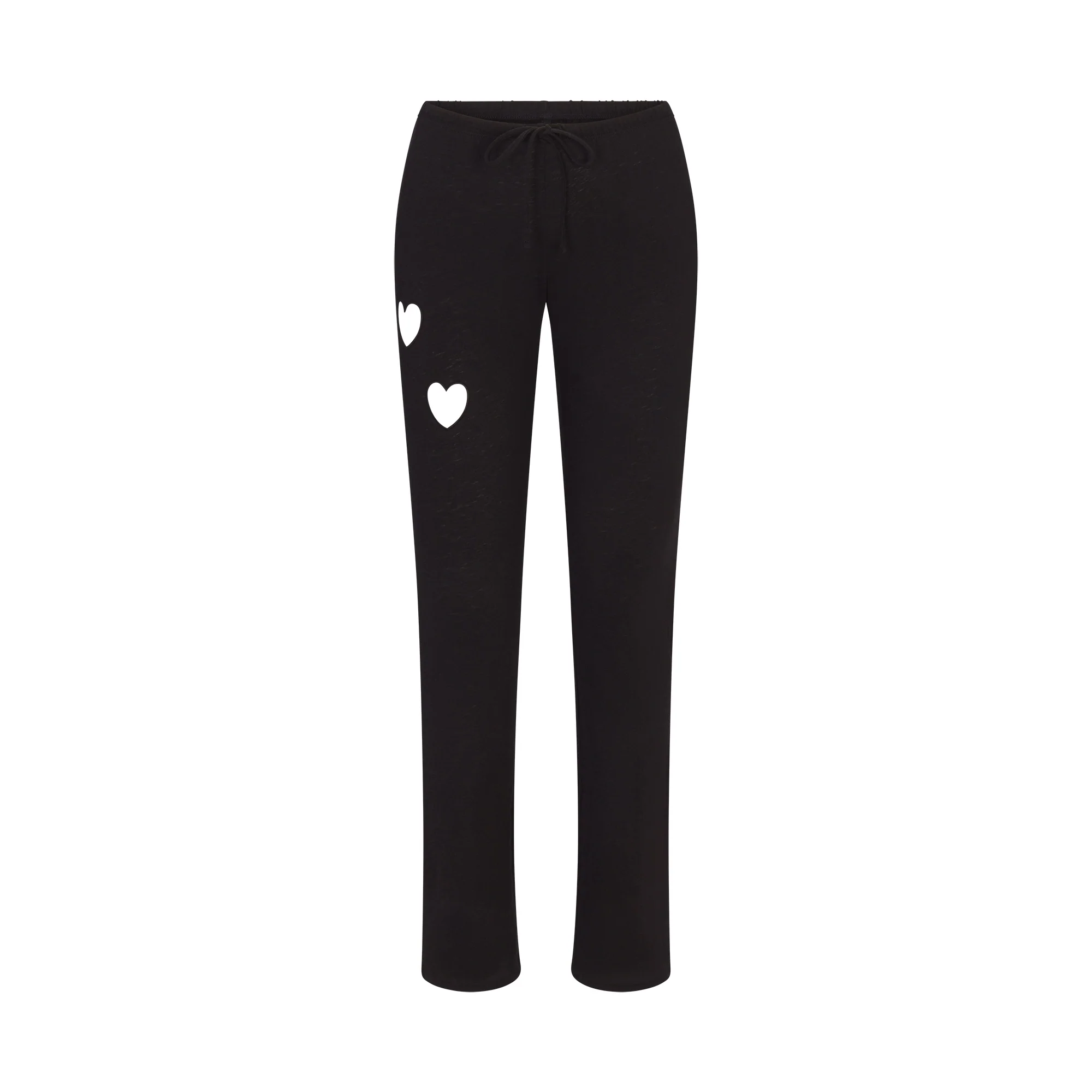 WORN IN JERSEY HEART STRAIGHT LEG PANT | WASHED ONYX