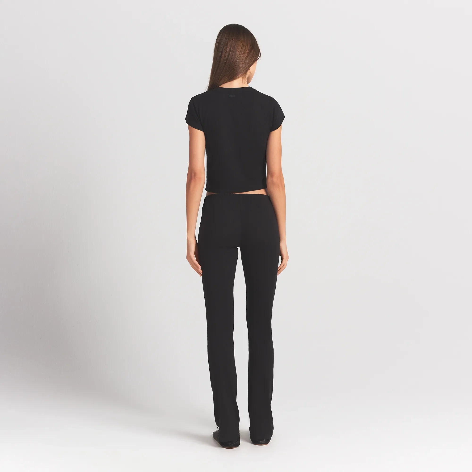 WORN IN JERSEY HEART STRAIGHT LEG PANT | WASHED ONYX - Image 4