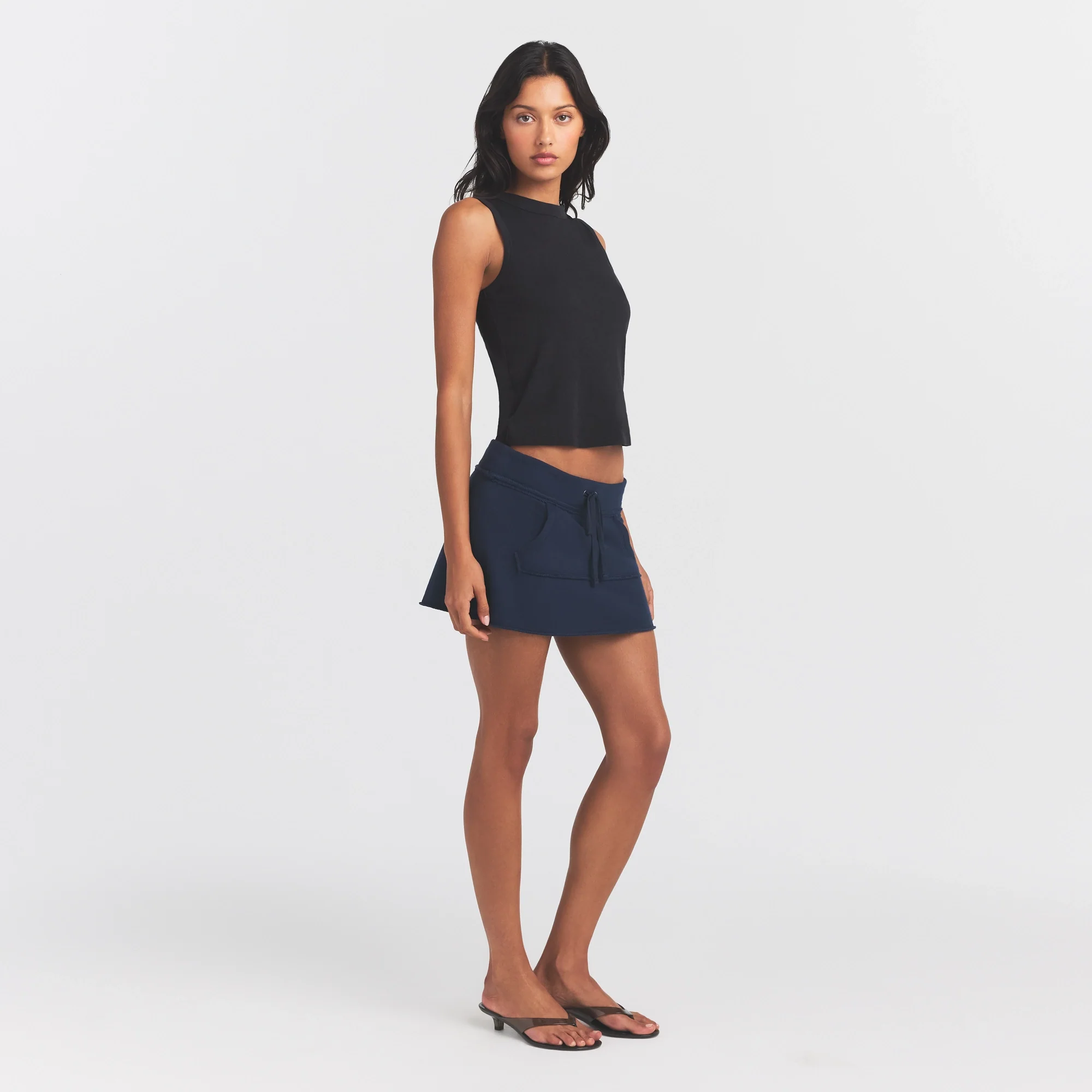 WORN IN JERSEY HIGH CREW TANK | WASHED ONYX - Image 2