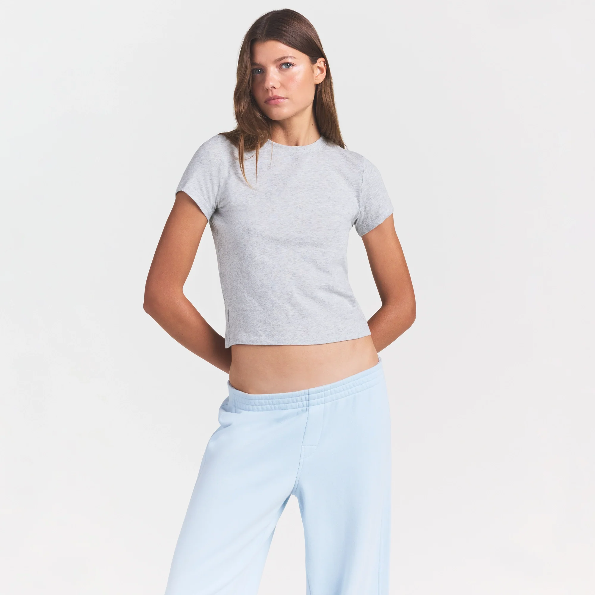 WORN IN JERSEY T-SHIRT | LIGHT HEATHER GREY - Image 3