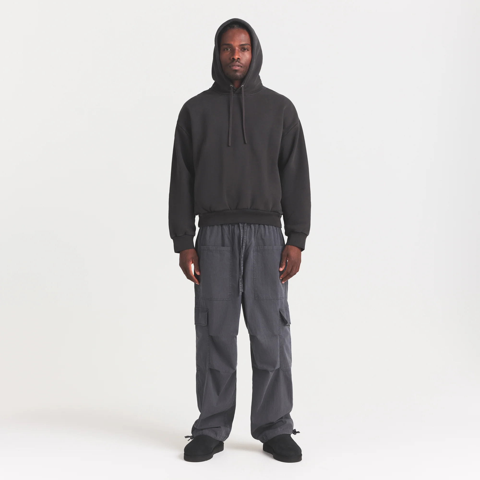 WOVEN MENS CARGO PANT | ASH - Image 3