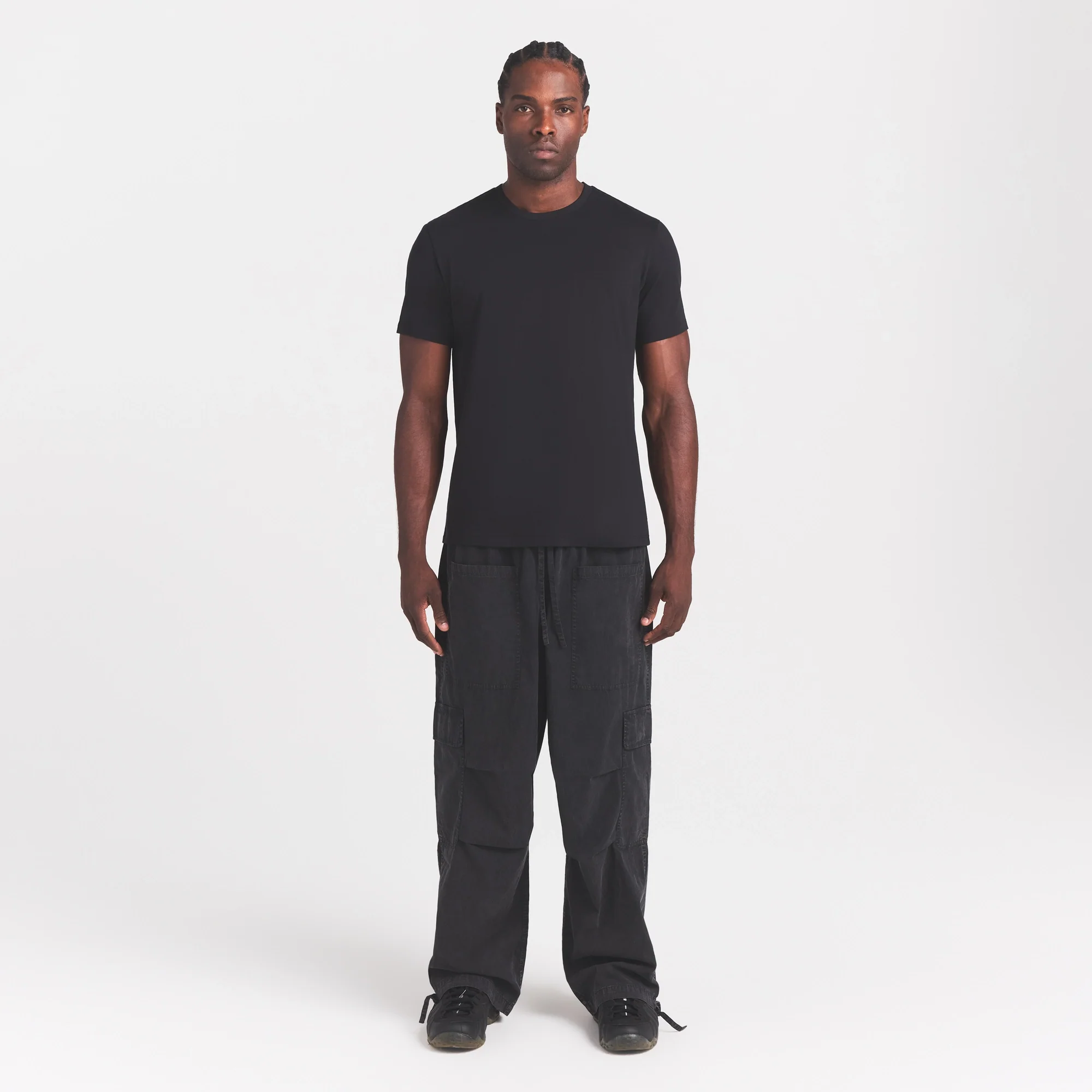 WOVEN MENS CARGO PANT | ONYX