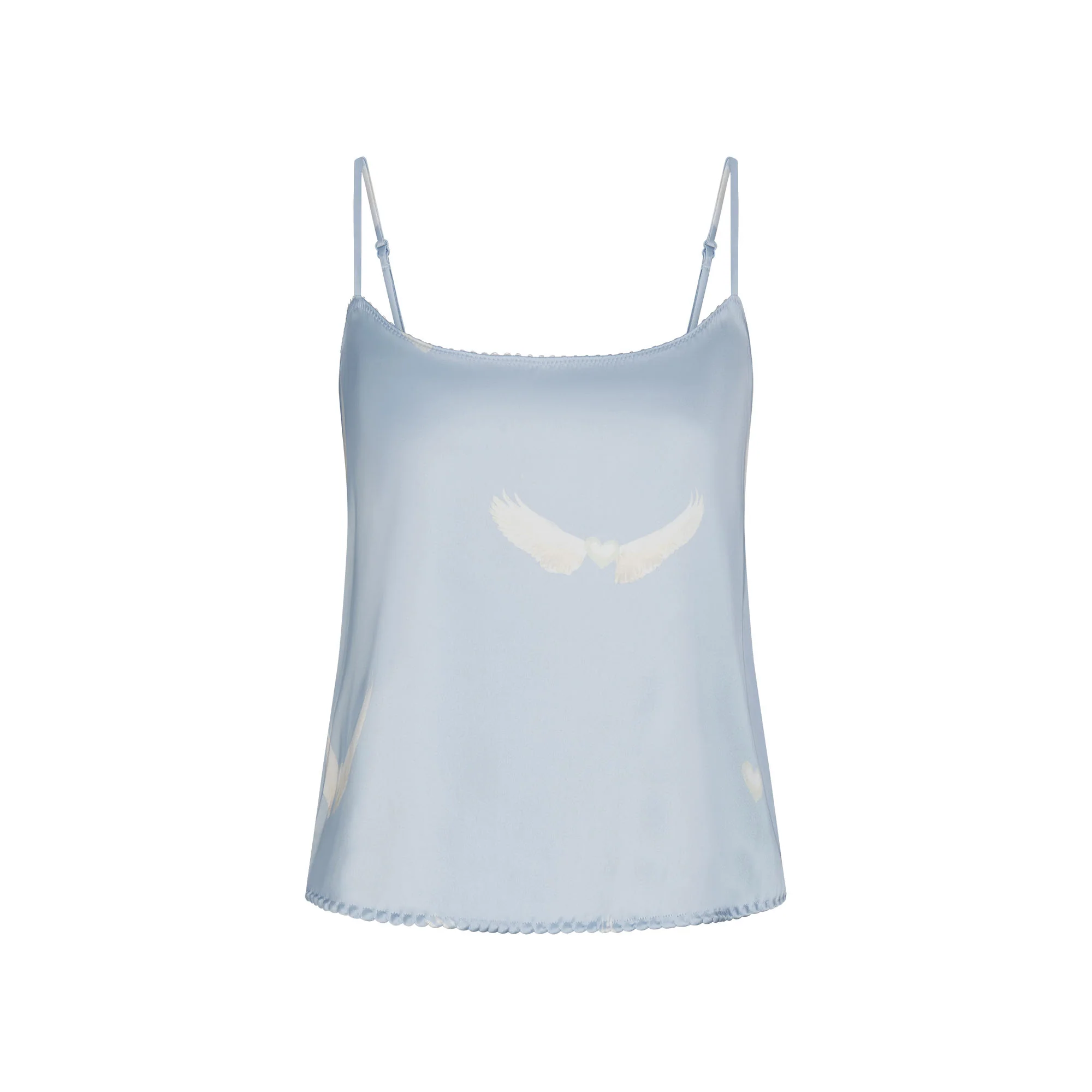 WOVEN SHINE CAMI AND SHORT SLEEP SET | AERO WING HEARTS PRINT - Image 6