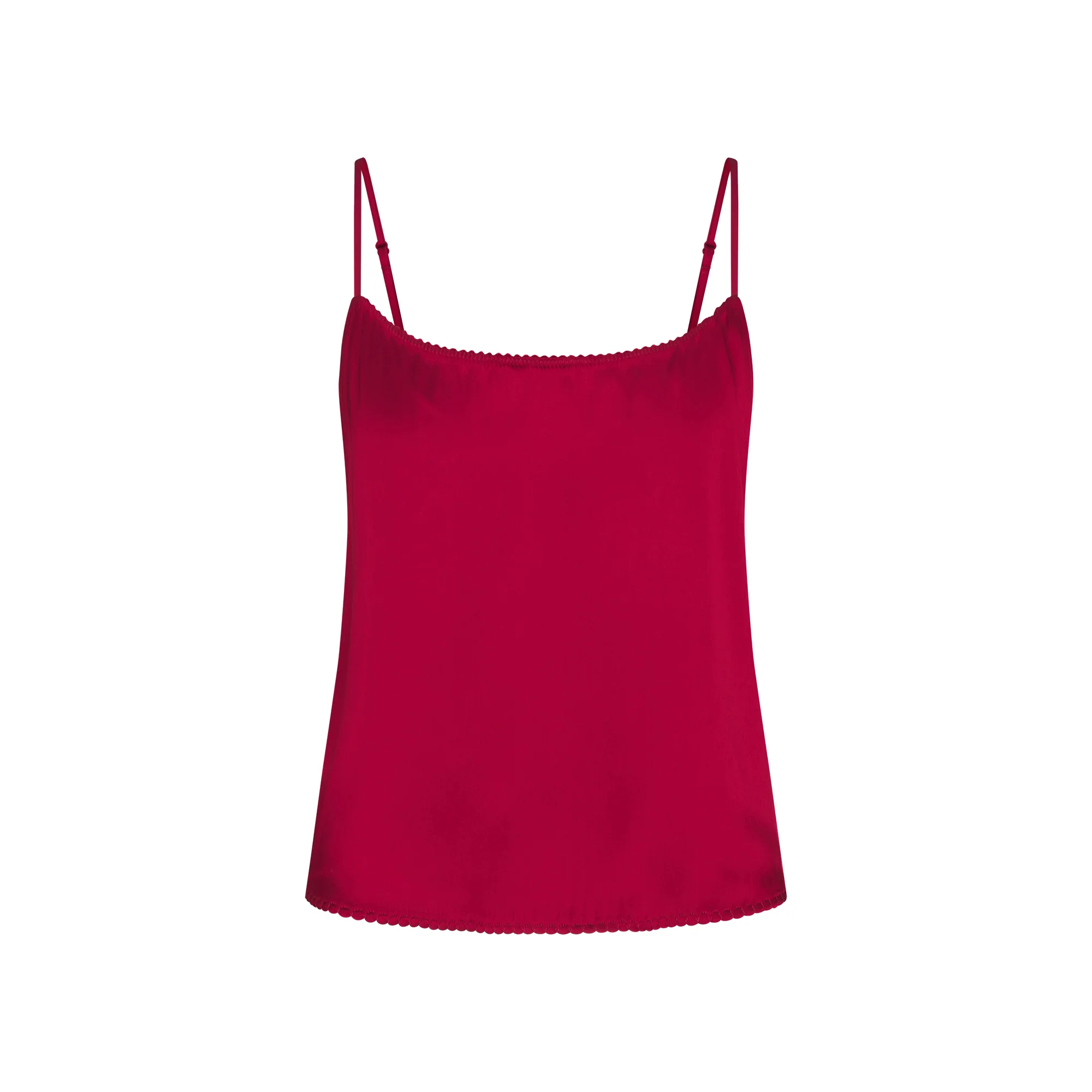 WOVEN SHINE CAMI AND SHORT SLEEP SET | BRICK - Image 6
