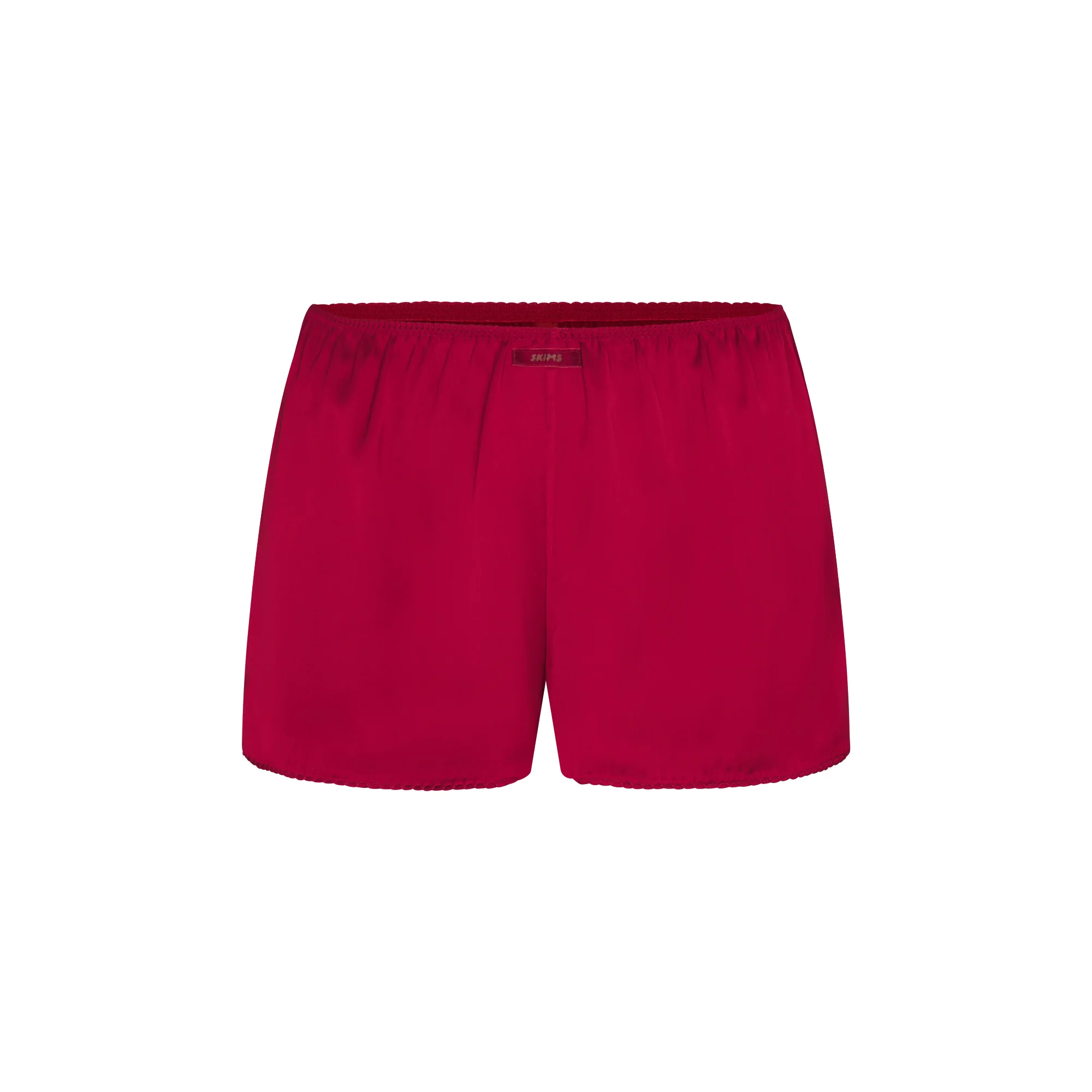 WOVEN SHINE CAMI AND SHORT SLEEP SET | BRICK - Image 7