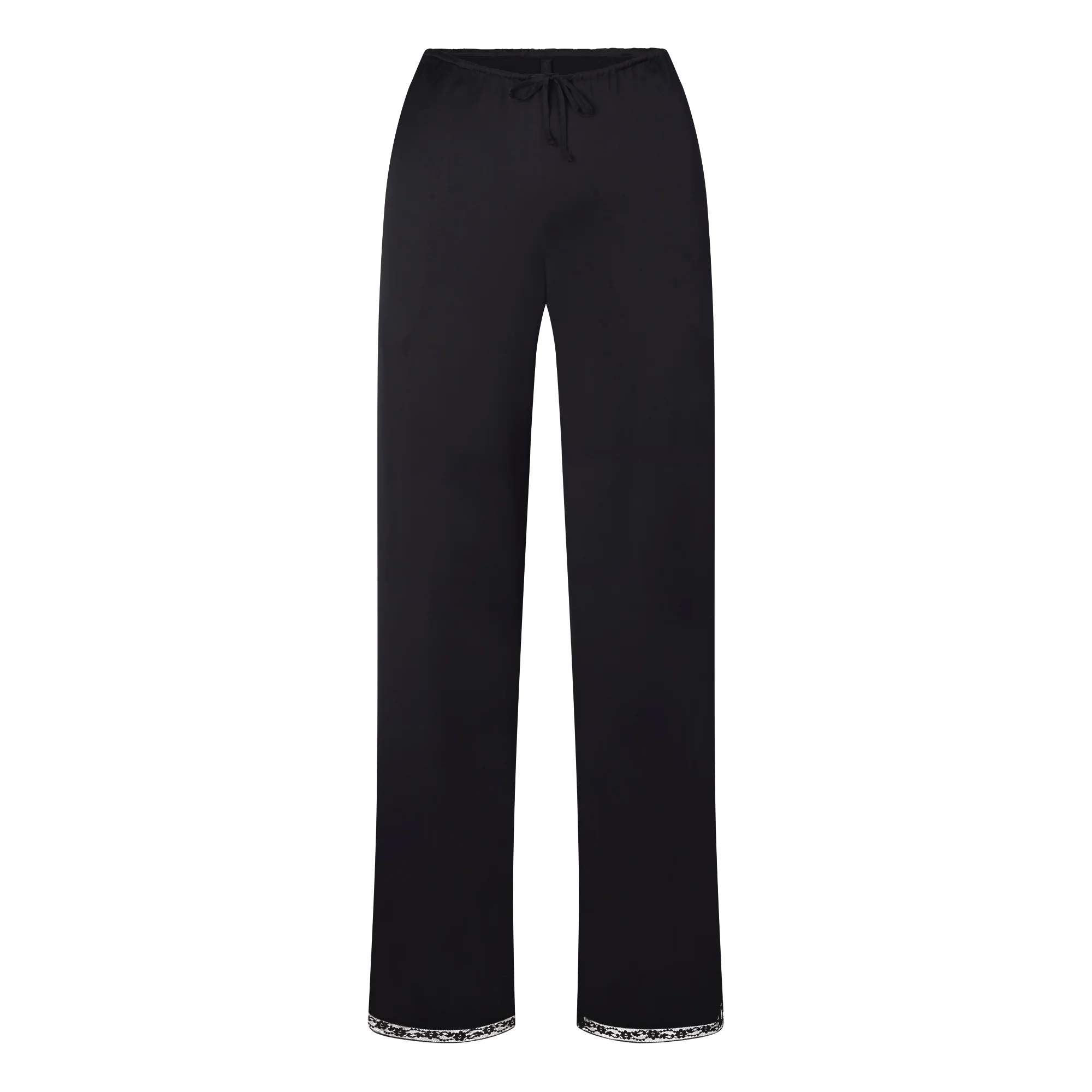 WOVEN SHINE LACE PANT | ONYX