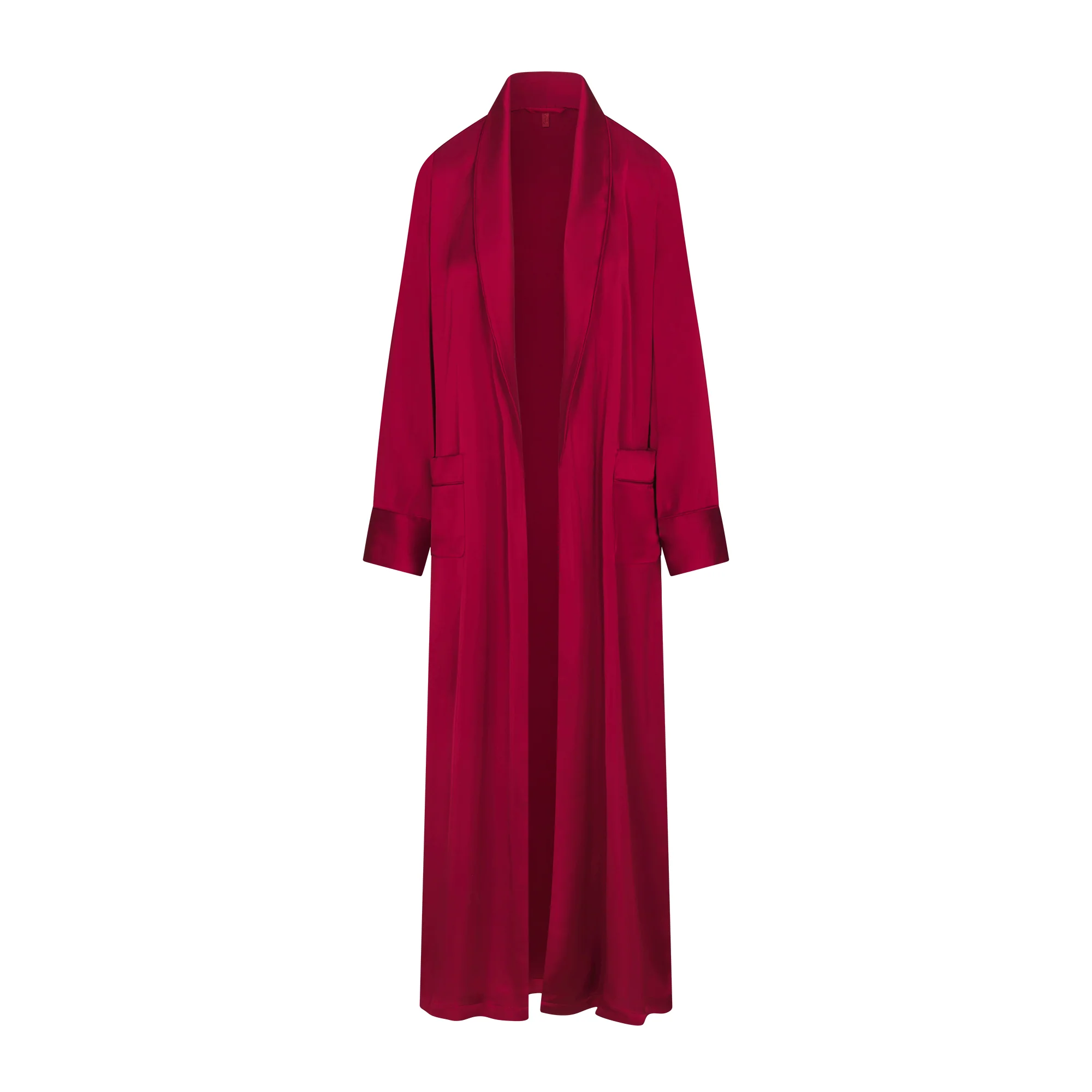 WOVEN SHINE LONG ROBE | BRICK - Image 8